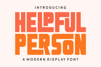 Helpful Person Font Designs for Creative Projects