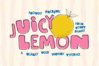 Juicy Lemon Font for Creative Web Projects