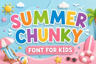 Summer Chunky Fonts for Bold & Creative Designs