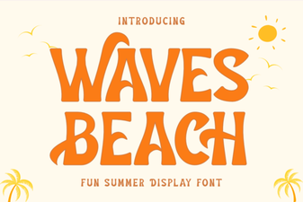Unlock Waves Beach Font for Design Creativity