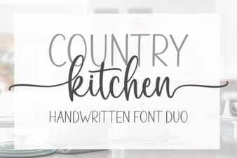 Country Kitchen Font Design and Project Ideas