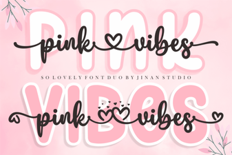 Pink Vibes Duo Font: Elegant Design & Creative Pairings